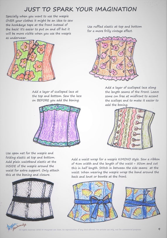 E-booklet Pattern WASPIE Cincher Corset by Merckwaerdigh -  UK