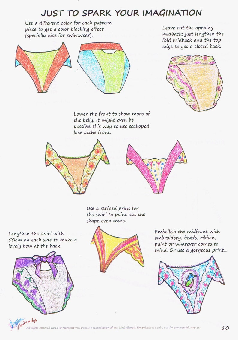 PANTY E-booklet Pattern SWIRL Briefs by Merckwaerdigh image 5