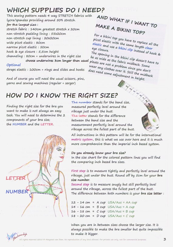 Bra E Booklet Pattern Strapless Underwired Padded Bra By Etsy Singapore