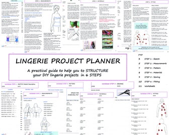 Digital Lingerie PROJECT PLANNER 6 Steps Structure Guide by Merckwaerdigh