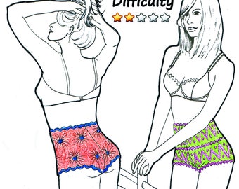 Panty E-booklet Pattern SCALLOP SHORT by Merckwaerdigh