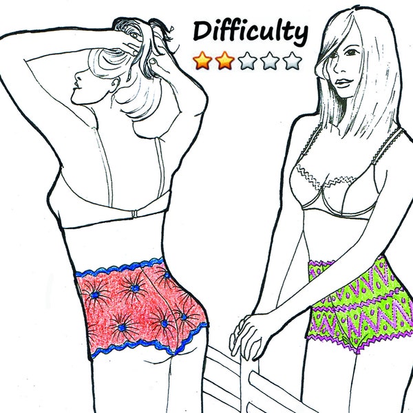 Panty E-booklet Pattern SCALLOP SHORT by Merckwaerdigh