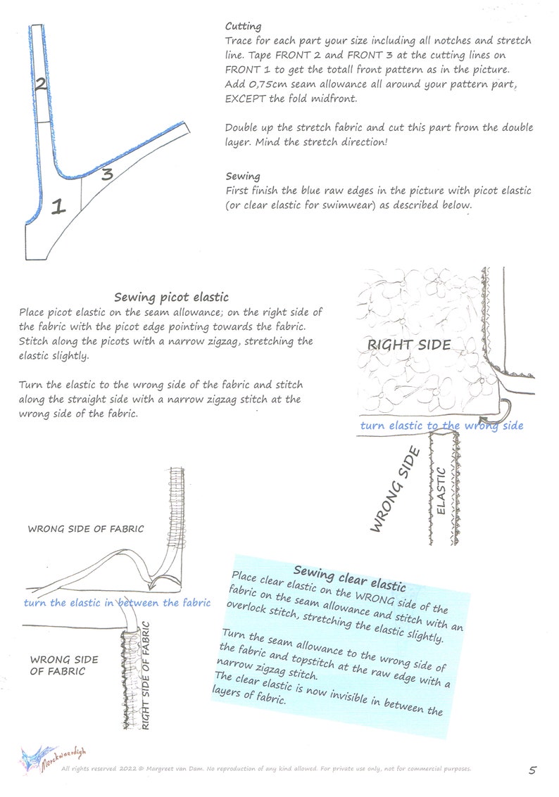 THONG E-booklet Pattern CROSSOVER Panty by Merckwaerdigh image 6