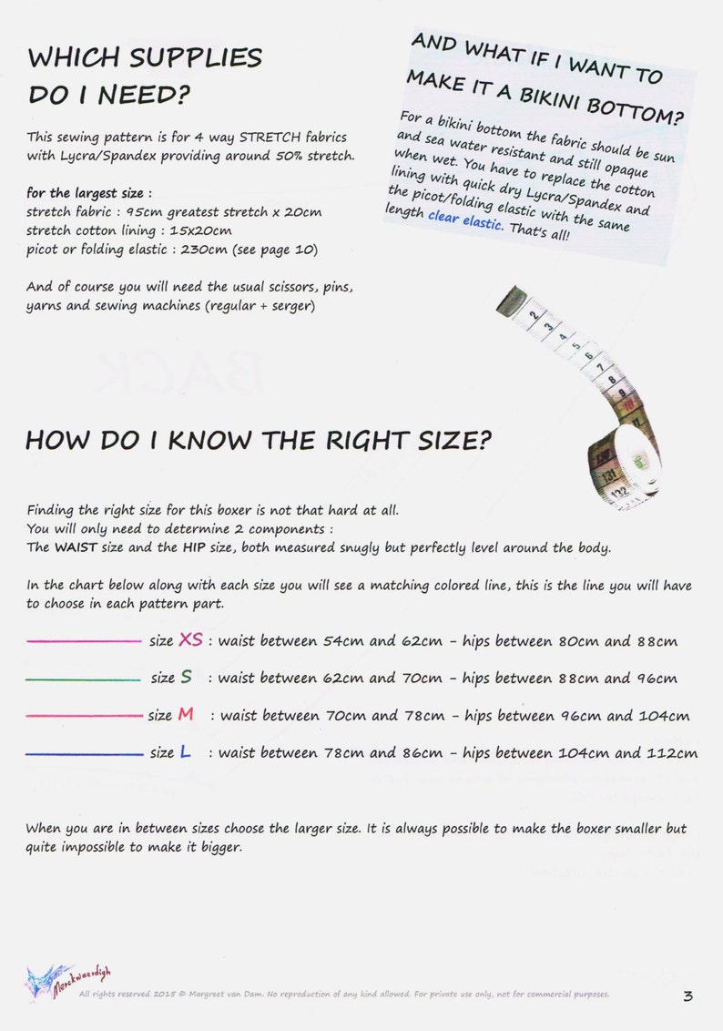 PANTY E-booklet Pattern LOW RIDER Bikini by Merckwaerdigh image 4
