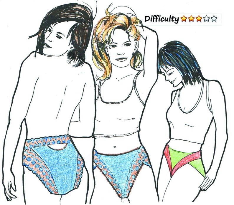 PANTY E-booklet Pattern SWIRL Briefs by Merckwaerdigh image 1