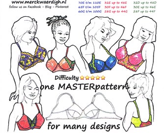 E-book Mini-Course LARGE Cup Bra Pattern par Merckwaerdigh