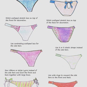 PANTY E-booklet Pattern LOW RIDER Bikini by Merckwaerdigh image 5