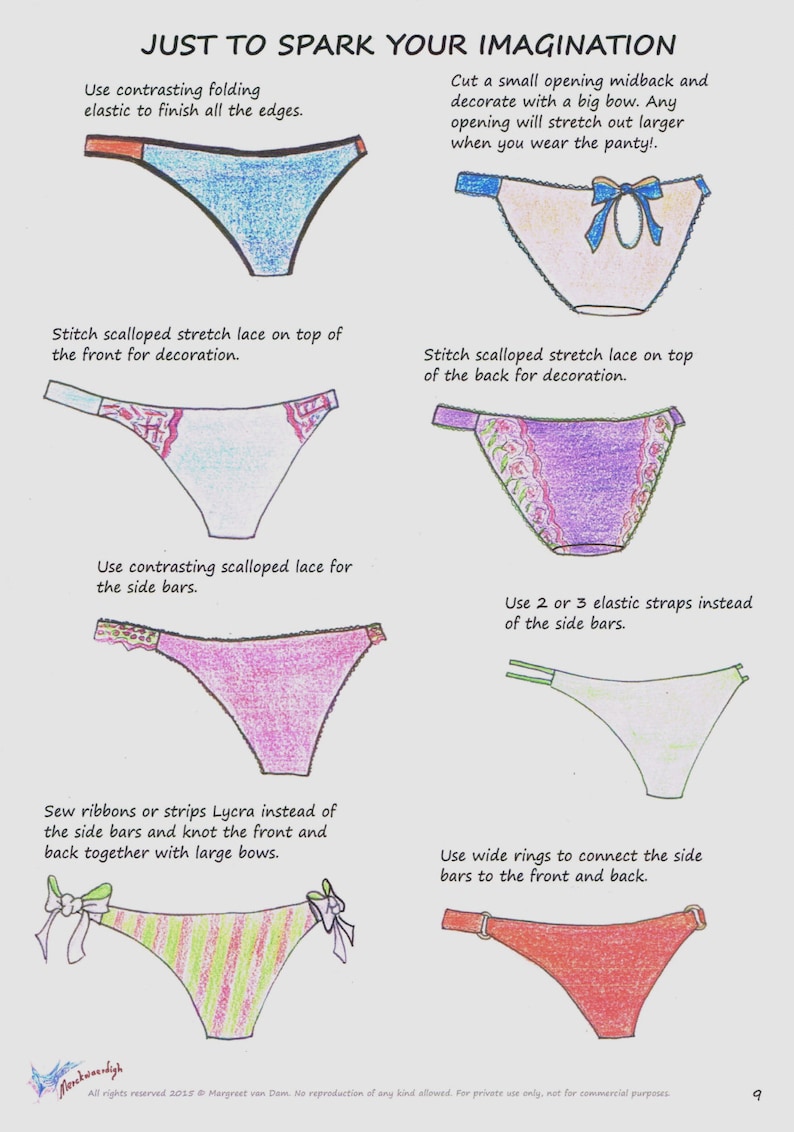 PANTY E-booklet Pattern LOW RIDER Bikini by Merckwaerdigh image 5
