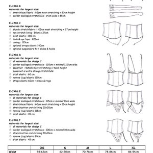 Sewing Pattern JAR6 for Stocking Suspender Waistcorset FREE Shipping by Merckwaerdigh image 3