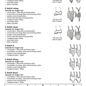 SWIMWEAR Pattern BAD24 for 2 Swimsuits FREE Shipping by Merckwaerdigh image 3