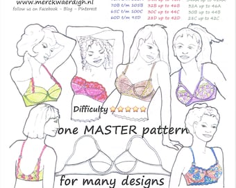 E-book MINI-COURSE design your own BRA pattern by Merckwaerdigh