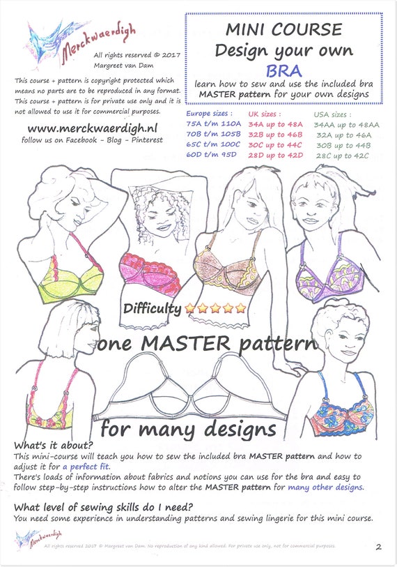 E-book MINI-COURSE design your own BRA by Merckwaerdigh
