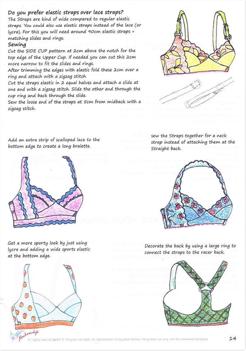 BRALETTE E-booklet Pattern RACER by Merckwaerdigh image 5