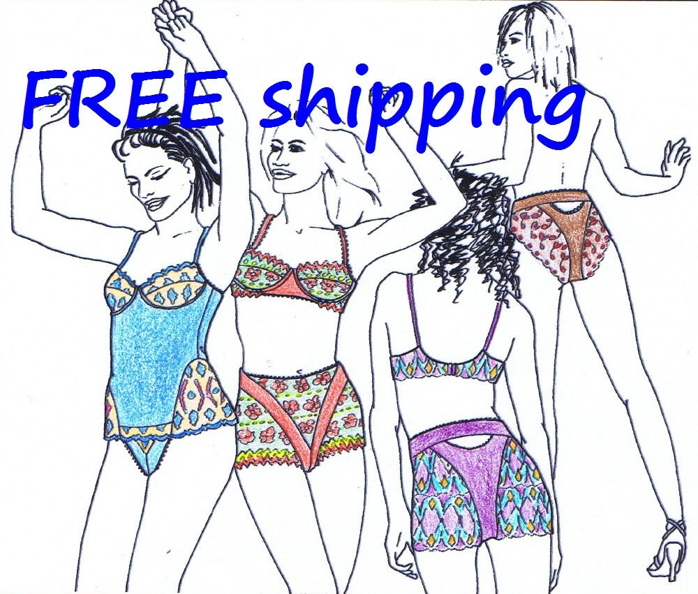 BRA Pattern BHL15 for LARGE Sizes : FREE Shipping by Merckwaerdigh 