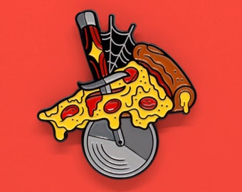 Pizza Pie or Die Enamel Pin