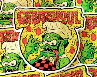 Adesivo in vinile Gabaghoul da 4" / Adesivo Pizza Monster Gabagool