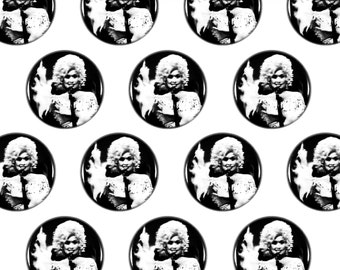 Dolly Parton Middle Finger 1&quot; Pin - Country Pinback Button