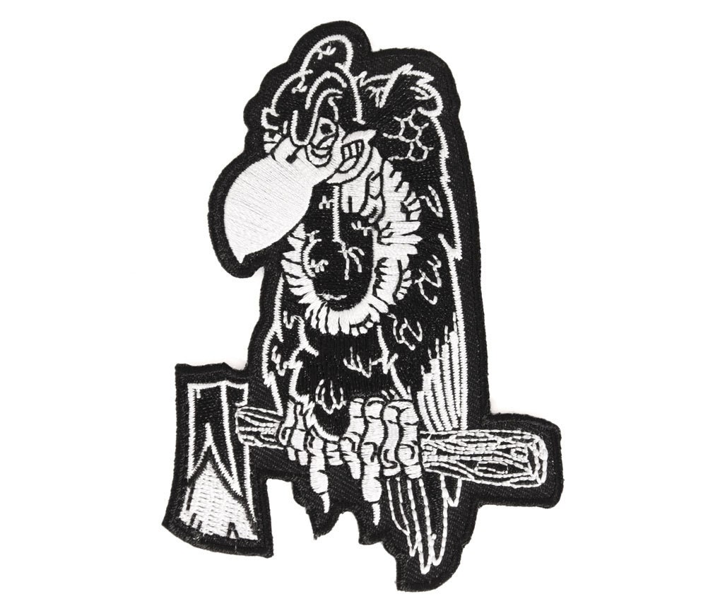 Vulture Patch Buzz Off Lowbrow Art Buzzard Embroidered Etsy