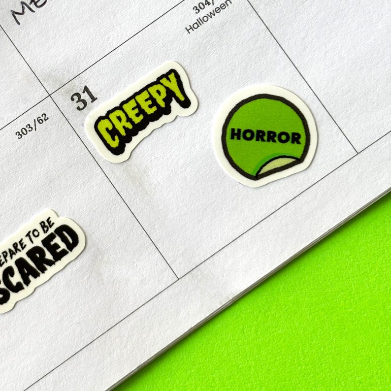 Horror Art Sticker Sheet (4x6