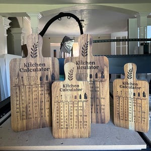 Calculadora de cocina de madera de teca: idea de regalo de Navidad, idea de regalo de cumpleaños