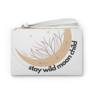 Bolsa de mão infantil Stay Wild Moon, bolsa cósmica, bolsa boho, acessório celestial, presente para amantes da natureza, bolsa da moda