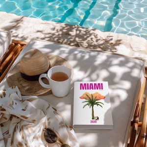 Miami Photobook - Digital Travel Printable | Travel Photobook Canva Template | Customizable Travel Album| coffee table book