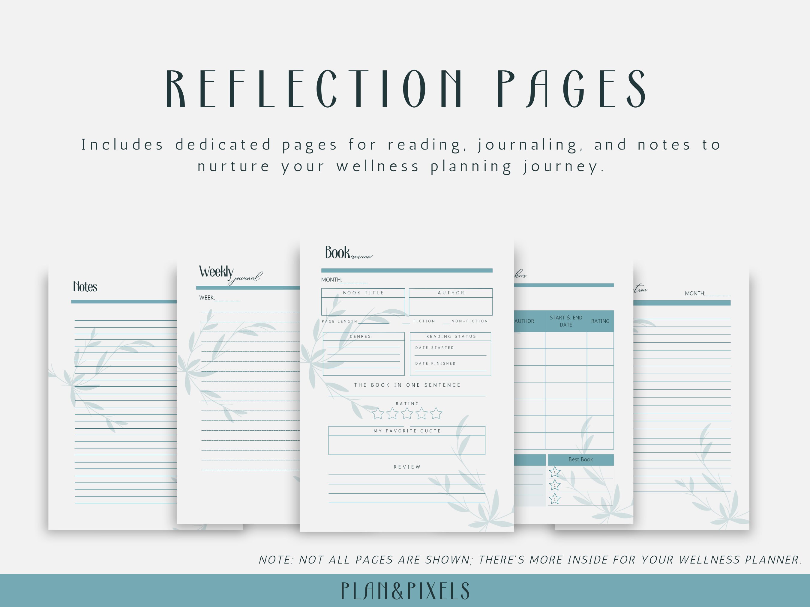 Wellness Planner | Printable Wellness Planner | Wellness | Mental ...