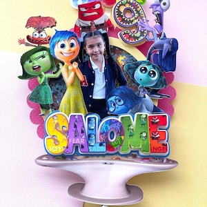Inside Out 2 Cake Topper: Movie Inspired Party Decoration