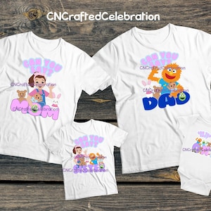 Camisetas familiares a juego: atuendo de cumpleaños inspirado en la Sra. Rachel