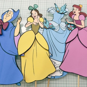 Cinderella Mice Suzy, Mary, Jaz, Gus, Cutout, Bibbidi Bobbidi Boo image 3