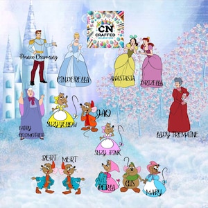 Cinderella Mice Suzy, Mary, Jaz, Gus, Cutout, Bibbidi Bobbidi Boo image 2