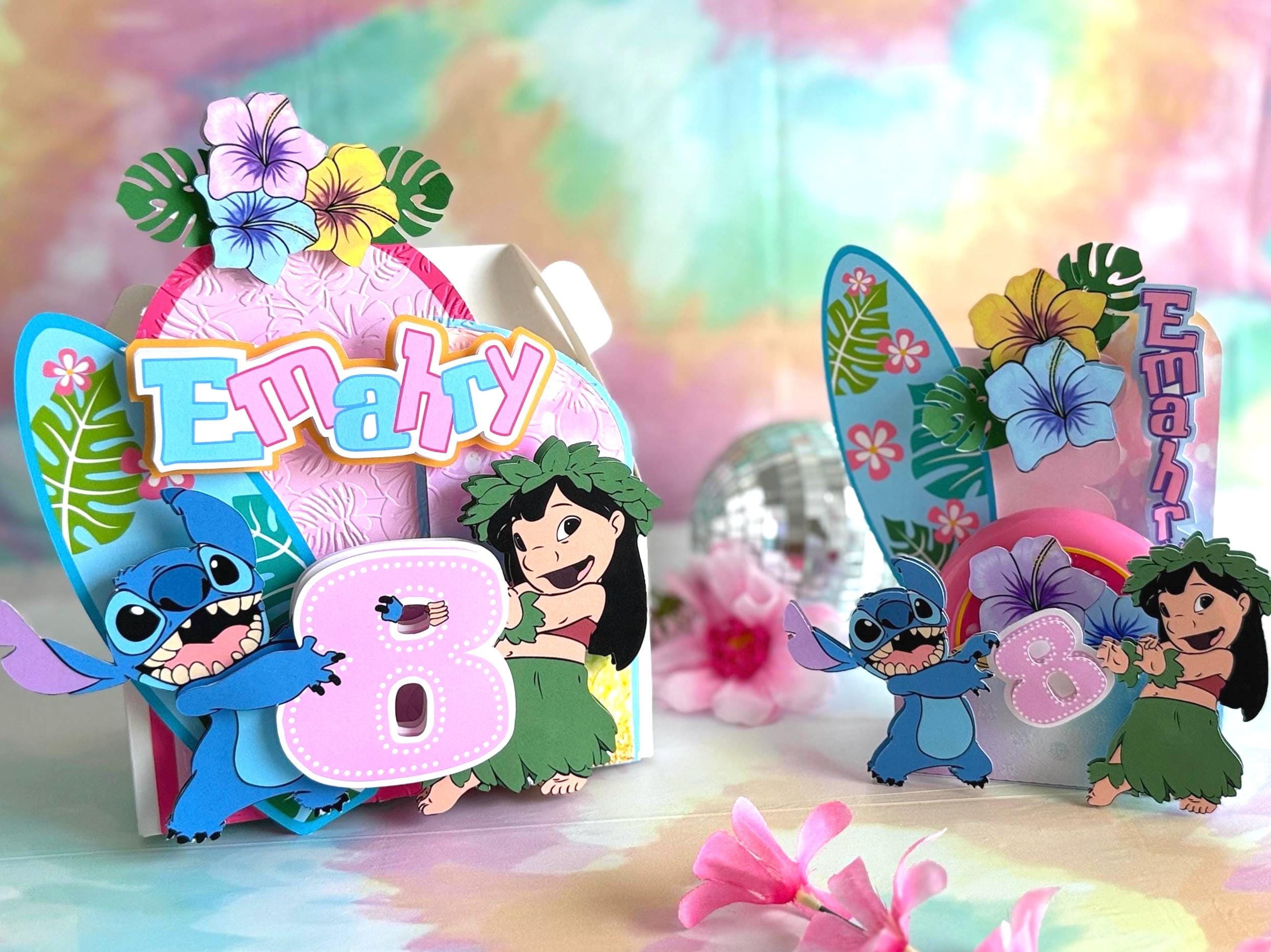 Stitch Party Favor Boxes | Lilo & Stitch Birthday Gift Boxes | Blue Alien Party Supplies | Cute Favor Boxes for Kids