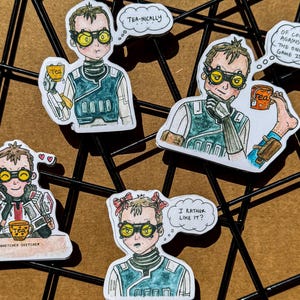 Pegatinas Chibli de Star Wars Bad Batch TECH V2