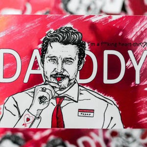 Pedro Pascal Lollipop Daddy holo sticker
