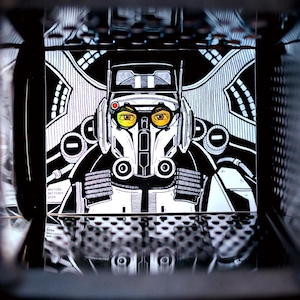Pegatina holográfica de Star Wars Bad Batch TECH Racer