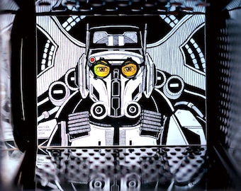 Star Wars Bad Batch TECH Racer holographic sticker