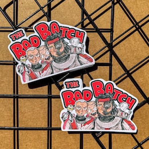 Adesivo Chibli di Star Wars Bad Batch