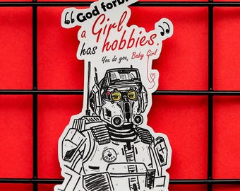 Star Wars Bad Batch TECH big sticker - God Forbid A Girl Has Hobbies!