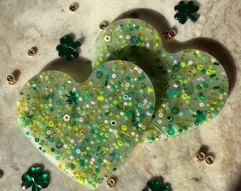 St Patrick’s Day Grünes Herz Pick Pad: Angst Spielzeug mit Perlen