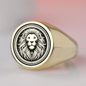 Leo Zodiac Signet Ring: Sterling Silver Astrological Jewelry