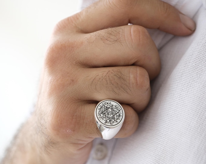 Silver King Solomun Ring - Symbol of Wisdom and Strength