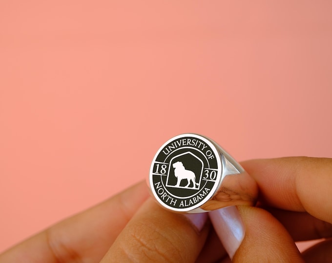 Personalized Graduation Ring – Custom Class Year Ring, Sterling Silver or Gold Plated
