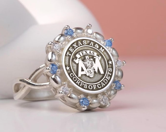 Gold Plated Corps of Cadets Ring • Texas A&M Graduation Gift