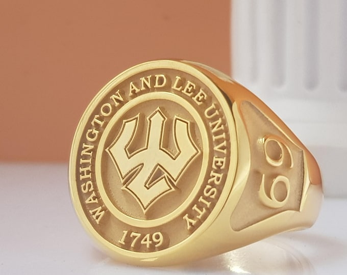 Custom Graduation Signet Ring: College Crest, Class of 2025