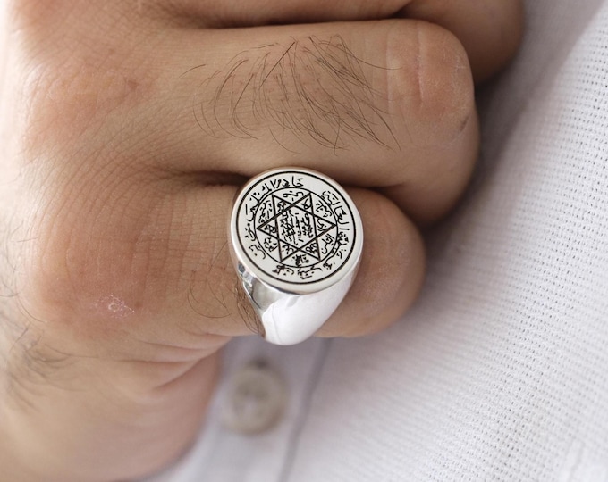 Silver King Solomun Ring - Symbol of Wisdom and Strength