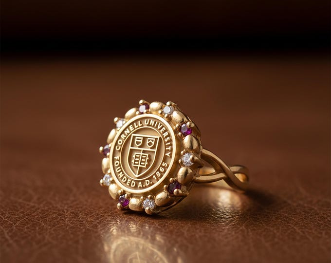 Luxury Gold Graduation Signet Ring | Heirloom Statement Jewelry