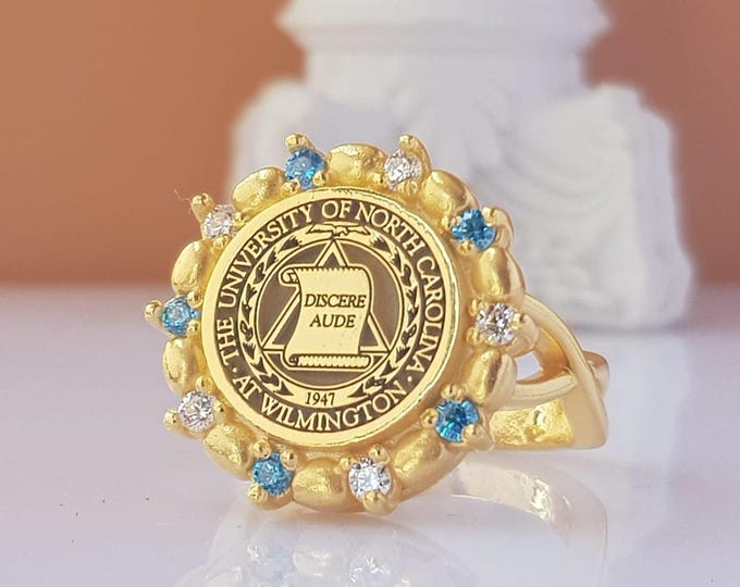 Personalized Birthstone Class Ring: Sterling Silver Graduation Keepsake