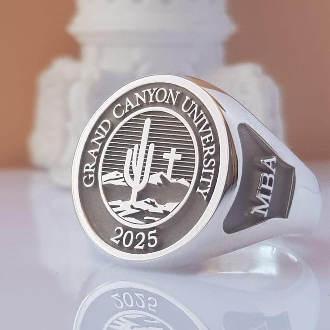Personalized University Graduation Ring – Custom College Class Ring ...