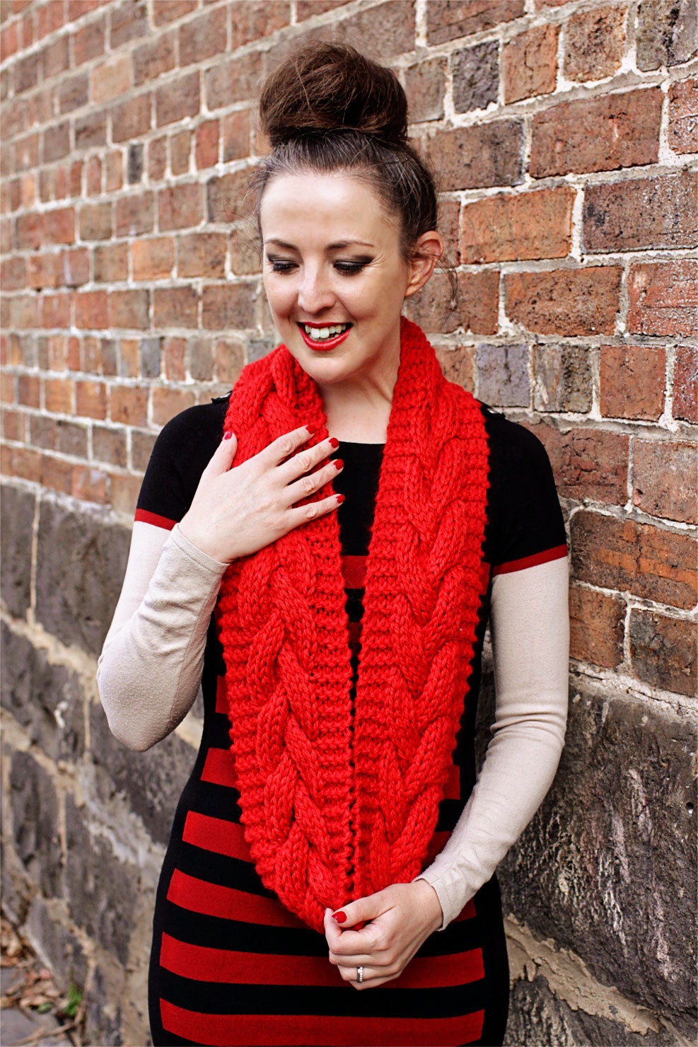 Chunky Cable Cowl - Pdf Knitting Pattern - Etsy