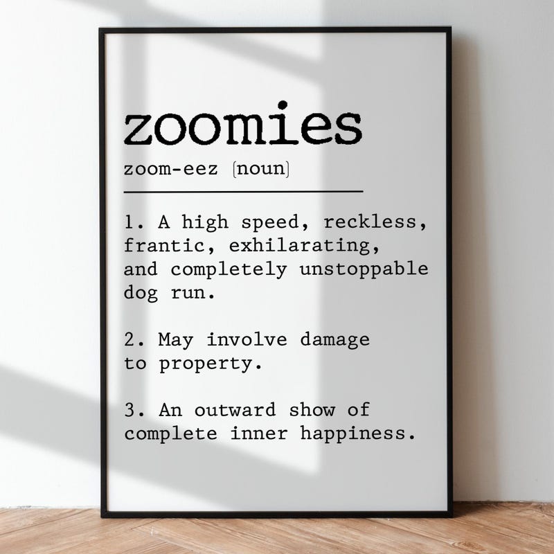 Framed Dog Definition Art - Etsy